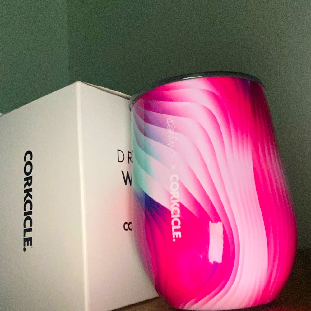 NIB Corkcicle stemless wine 12 oz. Cup